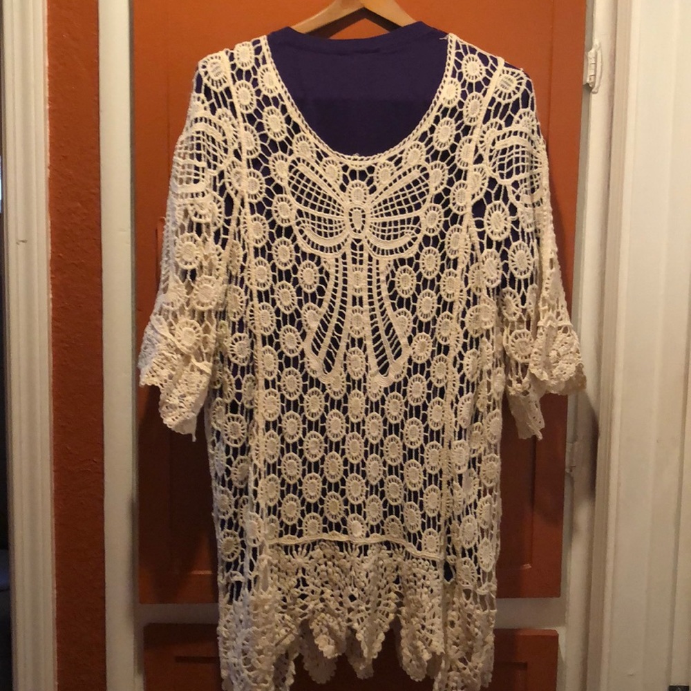 Crochet swimsuit coverup